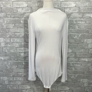 Summersault Long Sleeve RibbedBodysuit Tencel